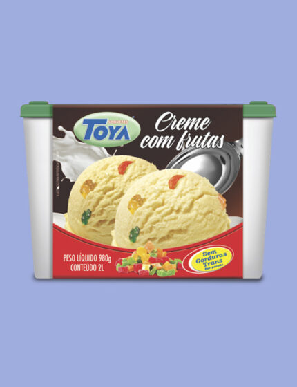 Creme com frutas